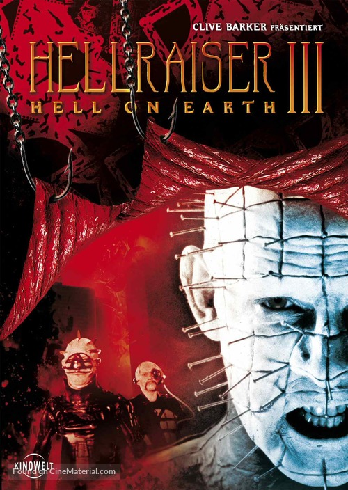 Hellraiser III: Hell on Earth - Swiss Movie Cover