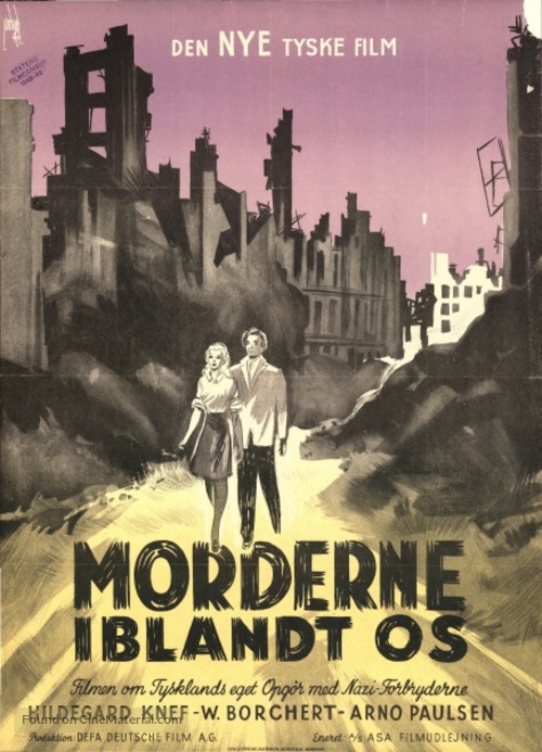 Die M&ouml;rder sind unter uns - Danish Movie Poster