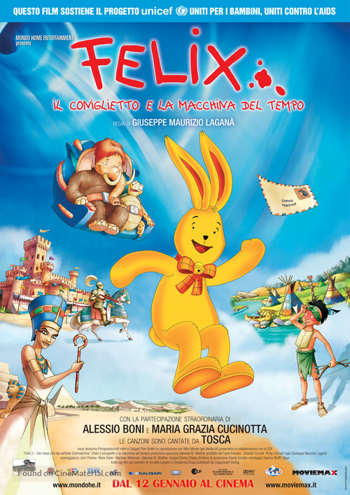 Felix 2 - Der Hase und die verflixte Zeitmaschine - Italian Movie Poster