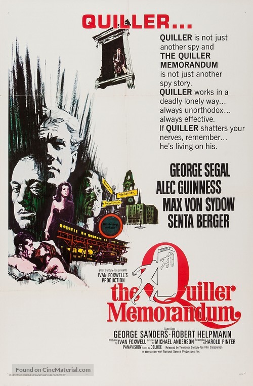 The Quiller Memorandum - Movie Poster