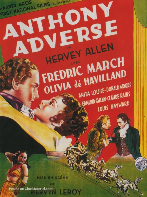 Anthony Adverse - French Movie Poster