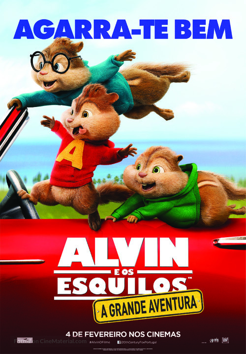 Alvin and the Chipmunks: The Road Chip - Portuguese Movie Poster