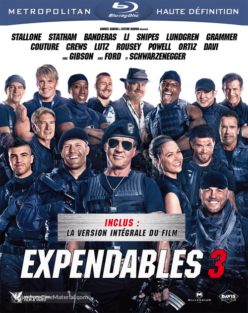 The Expendables 3 - French Blu-Ray movie cover