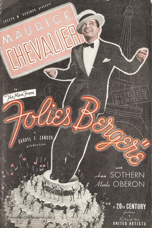 Folies Berg&egrave;re de Paris - British poster