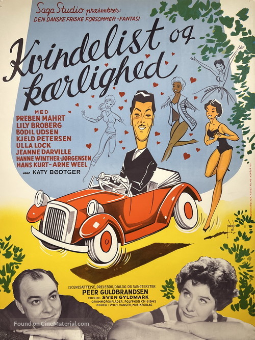 Kvindelist og k&aelig;rlighed - Danish Movie Poster