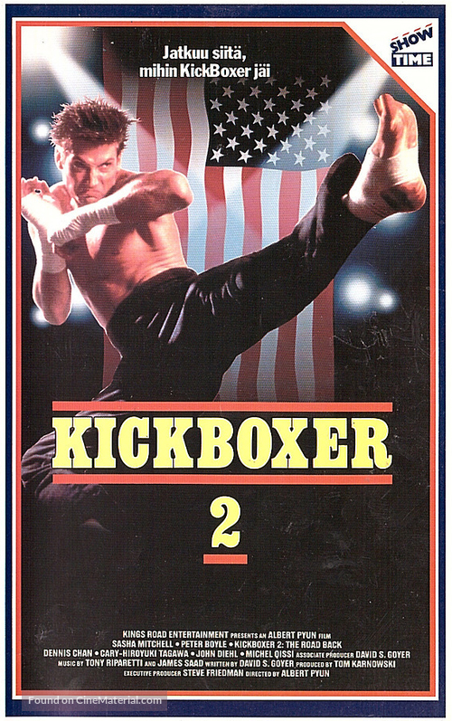 Kickboxer 2: The Road Back - Finnish VHS movie cover