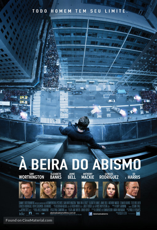 Man on a Ledge - Brazilian Movie Poster
