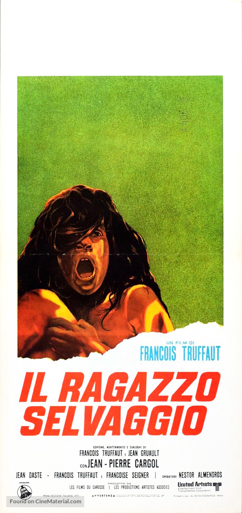 L&#039;enfant sauvage - Italian Movie Poster