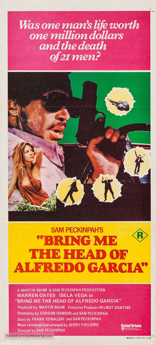 Bring Me the Head of Alfredo Garcia - Australian Movie Poster