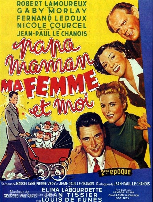 Papa, maman, ma femme et moi... - French Movie Poster