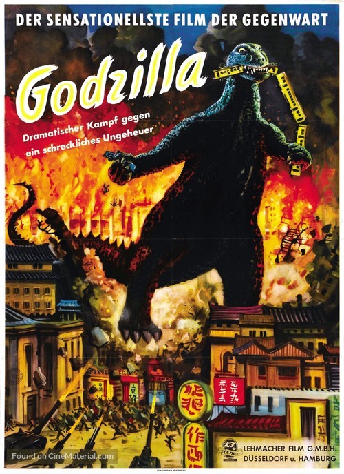 Gojira - German Movie Poster