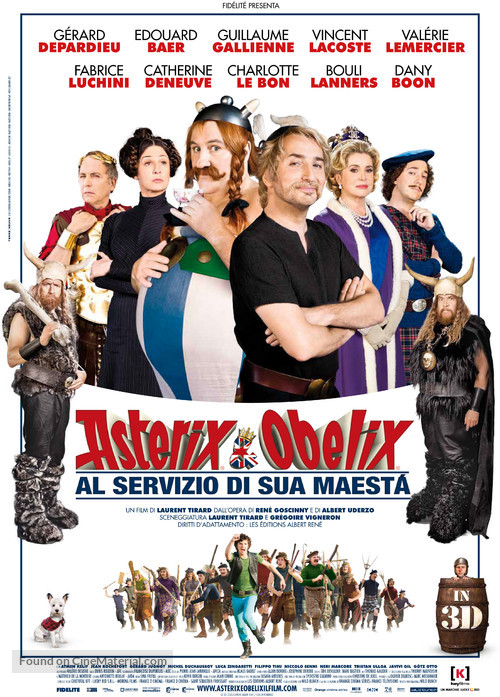 Ast&eacute;rix et Ob&eacute;lix: Au Service de Sa Majest&eacute; - Italian Movie Poster