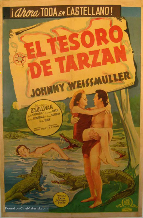 Tarzan&#039;s Secret Treasure - Argentinian Movie Poster