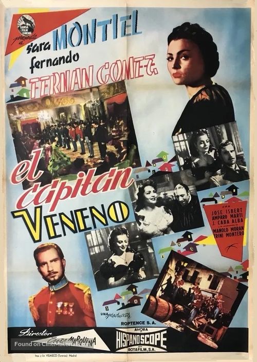 El capit&aacute;n Veneno - Spanish Movie Poster