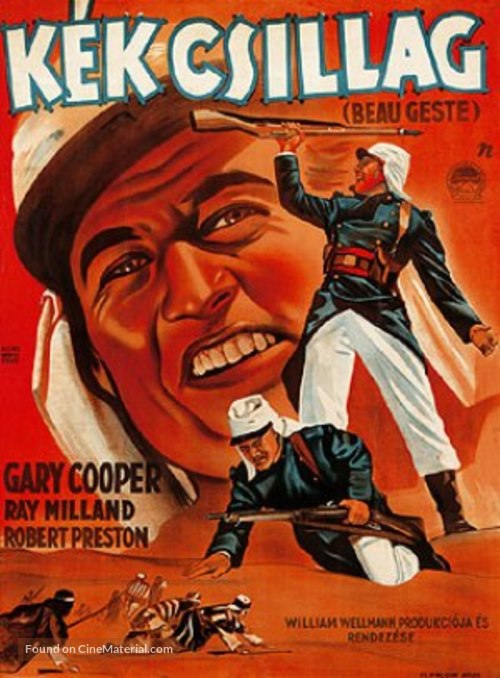 Beau Geste - Hungarian Movie Poster