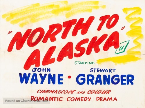 North to Alaska - British Movie Poster