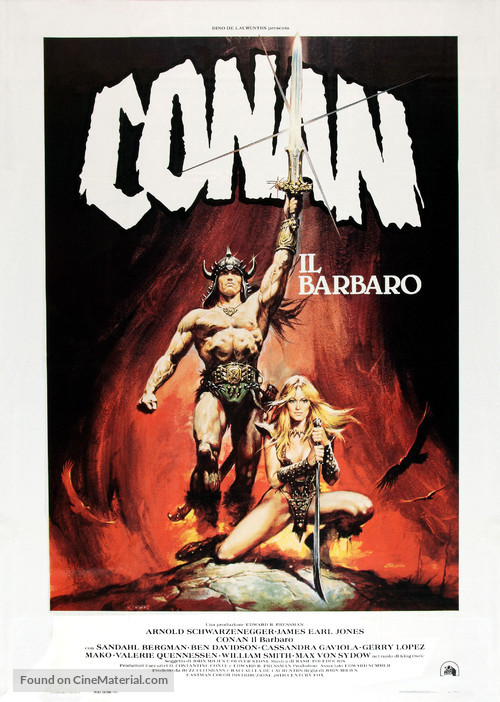 Conan The Barbarian - Italian Movie Poster