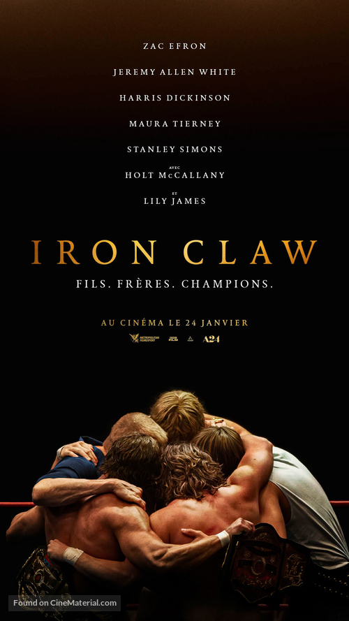 The Iron Claw - French Movie Poster