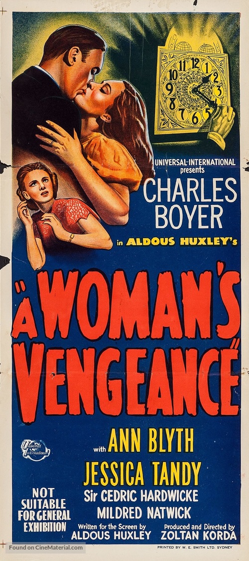 A Woman&#039;s Vengeance - Australian Movie Poster