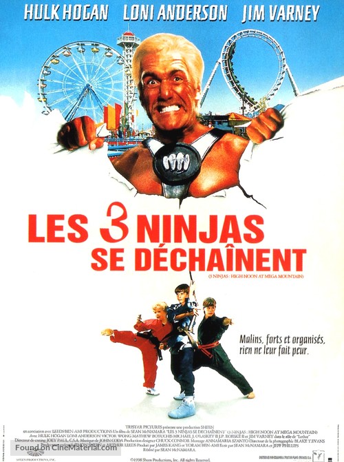 3 Ninjas: High Noon at Mega Mountain - French Movie Poster