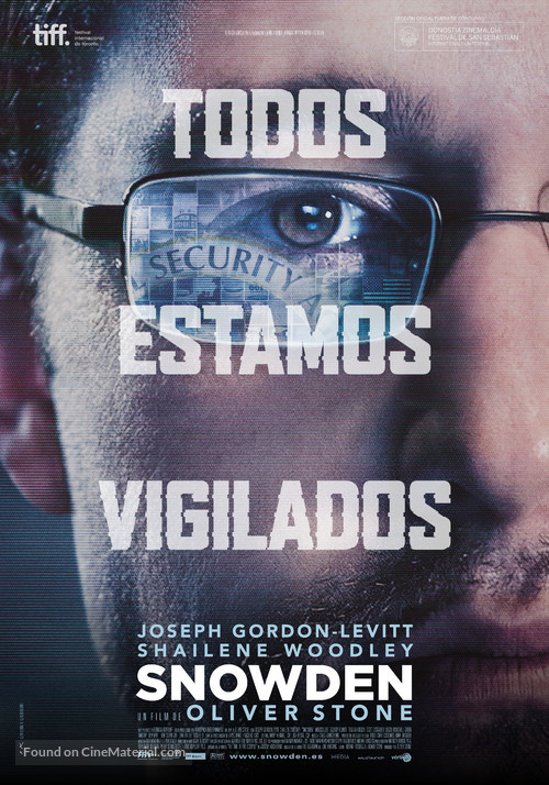 Snowden - Spanish Movie Poster