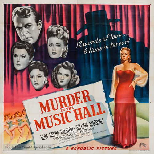 Murder in the Music Hall - Movie Poster
