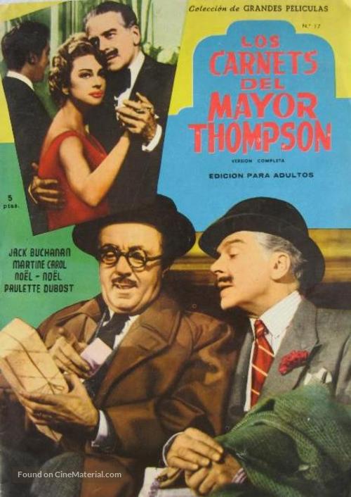 Les carnets du Major Thompson - Spanish Movie Cover