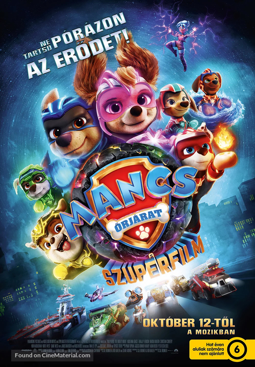 PAW Patrol: The Mighty Movie - Hungarian Movie Poster