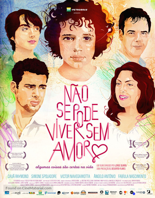 N&atilde;o se pode viver sem amor - Brazilian Movie Poster