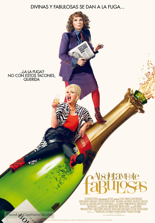 Absolutely Fabulous: The Movie - Spanish Movie Poster