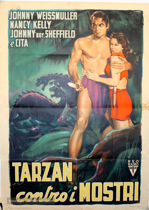 Tarzan&#039;s Desert Mystery - Italian Movie Poster