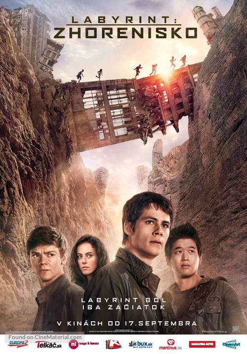 Maze Runner: The Scorch Trials - Slovak Movie Poster