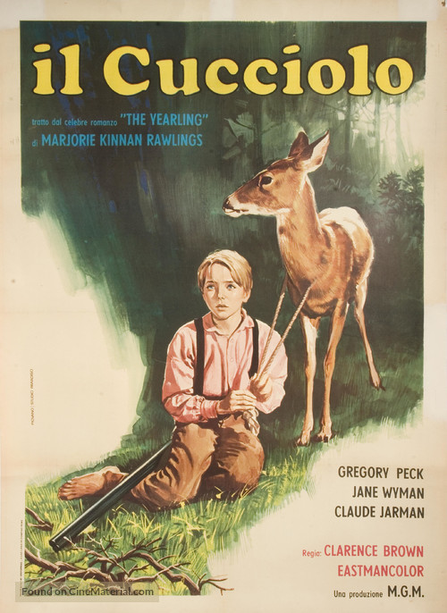 The Yearling - Italian Movie Poster