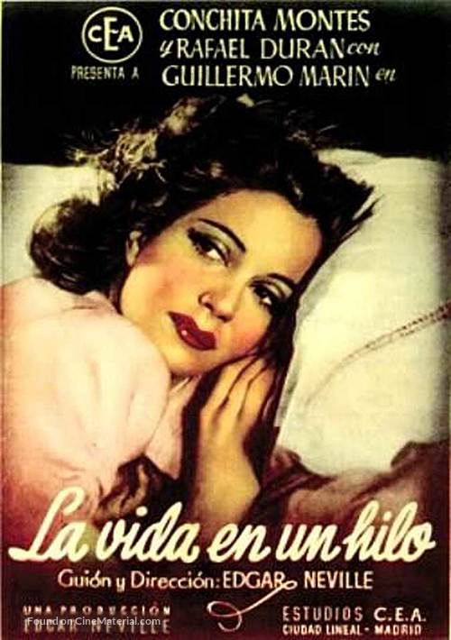 La vida en un hilo - Spanish Movie Poster