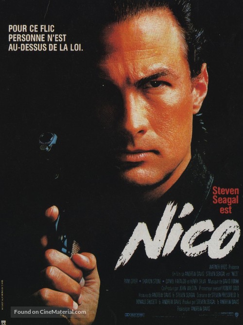 Above The Law - French Movie Poster