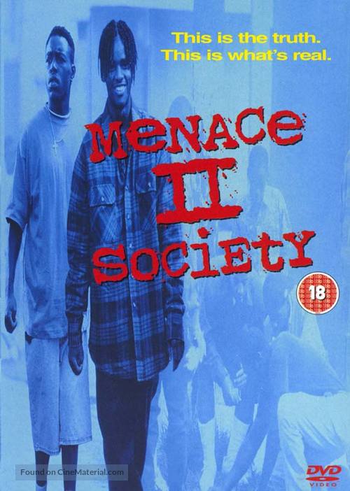 Menace II Society - British DVD movie cover