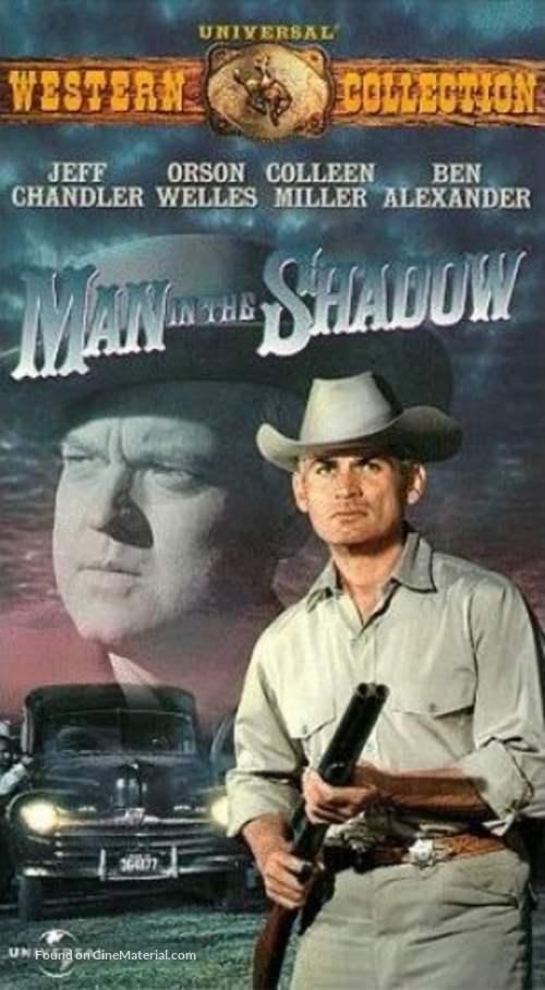Man in the Shadow - VHS movie cover
