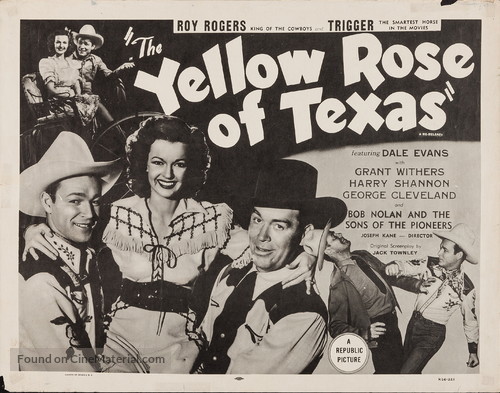 The Yellow Rose of Texas - Re-release movie poster