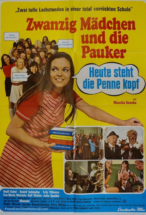 Zwanzig M&auml;dchen und die Pauker - Heute steht die Penne kopf - German Movie Poster