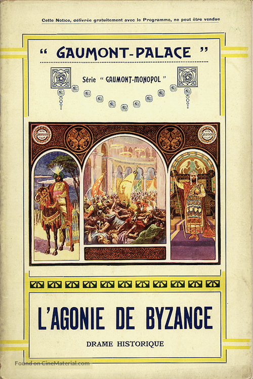 L&#039;agonie de Byzance - French poster