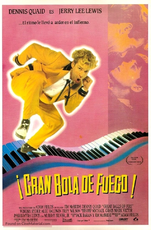 Great Balls Of Fire - Spanish Movie Poster