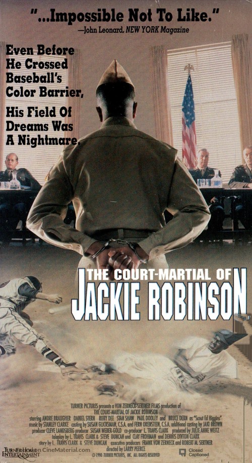 The Court-Martial of Jackie Robinson - VHS movie cover