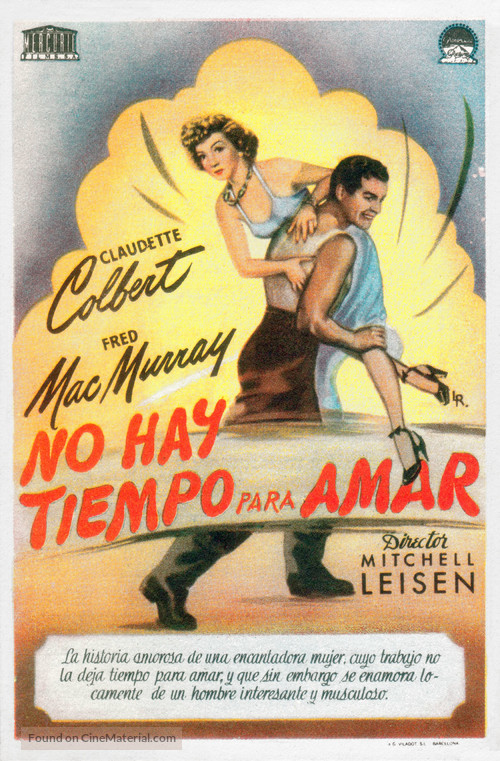 No Time for Love - Spanish Movie Poster