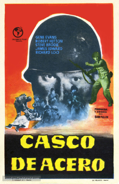 The Steel Helmet - Spanish Movie Poster