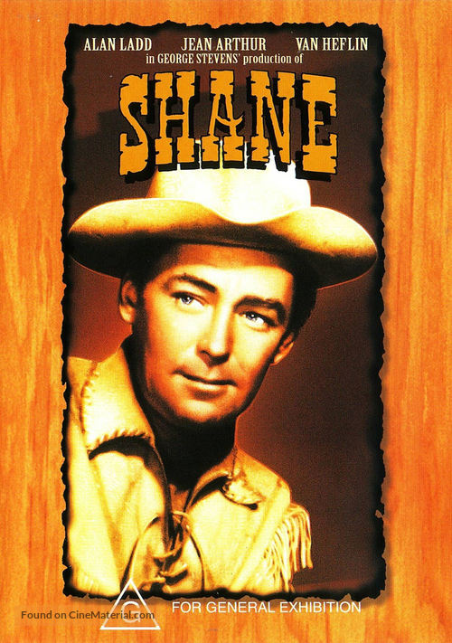 Shane - Australian DVD movie cover