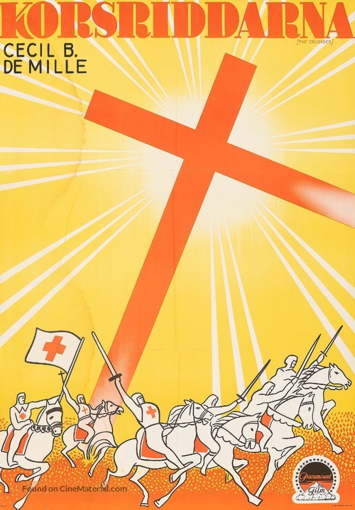 The Crusades - Swedish Movie Poster