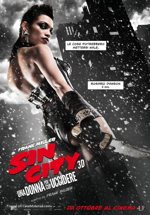 Sin City: A Dame to Kill For - Italian Movie Poster