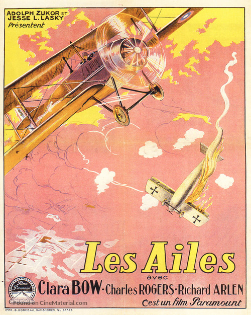 Wings - Belgian Movie Poster