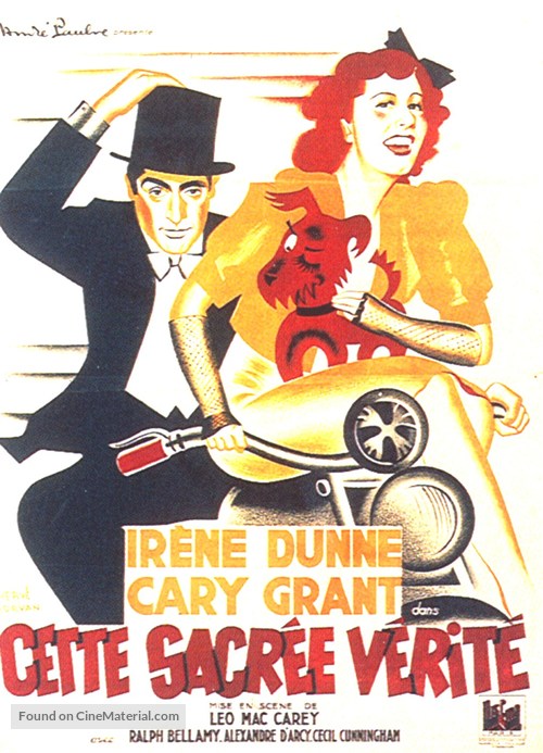 The Awful Truth - French Movie Poster
