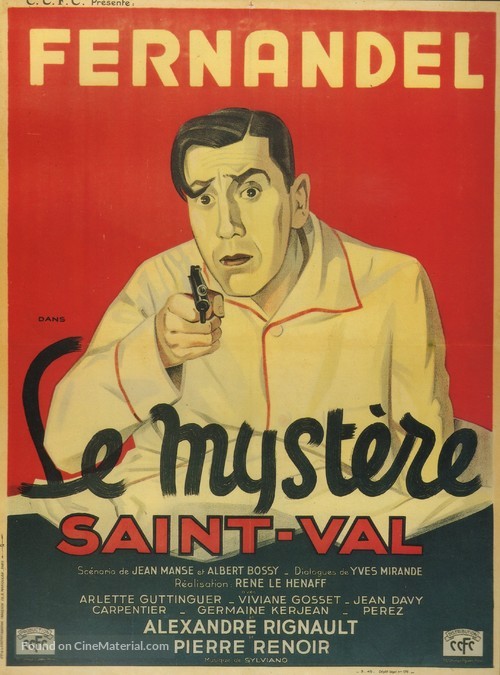 Myst&eacute;re Saint-Val, Le - French Movie Poster